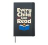 Childhood Literacy Awareness Reading Saves Lives Reader Hardcover Journal, Black