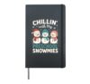 Chillin With My Preschool Snowmies Winter Teacher Student Hardcover Journal, Black