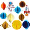 Chinco 11 Pieces Outer Space Party Decorations Solar System Hanging Decor