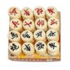 Chinese Chess Xiangqi Board Game Set with Birch Chess Pieces & Chessboard