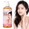 Chitaaksh Vitamin C Korean Skincare Face Wash - Gentle Daily Cleanser for Brightening & Hydrating, Deep Cleansing for Natural Glow, Suits All Skin Types
