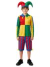 Choomomo Circus Boys Clown Outfit Carnival Party 3 Piece Set Colorful 9-10 Years