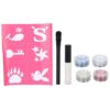 Chrees Face and Body Glitter Powder Kit, 4 Colors Fine Cosmetic Glitter
