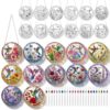 Chrisfall 36 Pcs Hummingbird Suncatchers Crafts Kit DIY Window Paint Art Stained Glass Style Painting Ornaments Include 24 Acrylic Markers and 12 Suncatchers for Adults Home Decor Creative Projects
