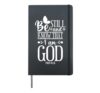 Christian Bible Verse Joshua 1:9 Hardcover Journal, Black