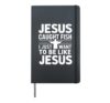 Christian Fishing Design - Jesus Caught Fish, So Do I Hardcover Journal, Black