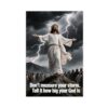 Christian Inspirational Poster - Don't Measure Your Storm