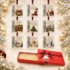 Christmas Cash Gift Holder Ornament, 9-Piece Crylic Christmas Money Holder