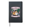 Christmas Chaos Coordinator XMAS Puppy Funny Welsh Corgi Hardcover Journal, Black