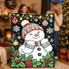Christmas Coloring Blanket Kit, 150x127cm DIY Velvet with 24 Markers, J#
