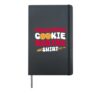 Christmas Cookie Baking Shirt Rolling Pin Fun Hardcover Journal, Black