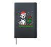 Christmas Dalmatian Santa Cute Xmas Dog Lover Men Women Kids Hardcover Journal, Black
