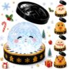 Christmas Dumpling Squishies Toys Glitter Big Squeeze Toys Holiday Figure Decorations Cute Slow Rising Xmas Fidget Toy Jumbo Dumpling Squishy