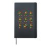 Christmas Elf Boy Dance Moves Holiday Party Xmas Lights Hardcover Journal, Black