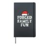 Christmas Family Funny Xmas Match Men Women Kids Hardcover Journal, Black