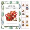 Christmas Gift Card Book, Christmas Gift Card Book for Adults, Merry Christ-mas Gifts Cards, Surprises On Every Page, DIY Personalized Cute Xmas Gifts for Family, Friends, Students，#E