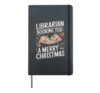 Christmas Librarian Hardcover Journal, Black