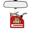 Christmas Money Holder, Wooden Oil Barrel Cash Organizer Ornament for Tree