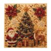 Christmas Pearl Art Kit DIY 20x20x3cm Wood Cloth Adults & Beginners