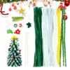 Christmas Pipe Cleaners Craft Set, Christmas Craft Kit Seasonal Decoration