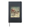 Christmas Pug Dog Hardcover Journal, Black