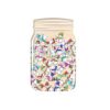 Christmas Reward Jar with Wood Santa Snowman, Christmas Snowman