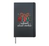Christmas School Social Worker Xmas Party Coquette Hardcover Journal, Black