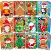Christmas Stickers 48 Sheets DIY Christmas Party Favors Crafts Kids