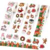 Christmas Stickers Roll (Style 1‑Santa Sleigh Pattern)