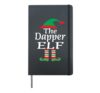 Christmas The Dapper Elf Gift For Fashion Designer Clothes Hardcover Journal, Black