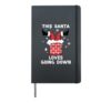Christmas This Santa Loves Going Down Funny Xmas Humor Men Hardcover Journal, Black