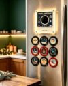 Christmas Vinyl Player Fridge Record,Magnetic Fridge Music Player