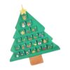 Christmas Wall Storage Tree Shaped Oxford Cloth Pocket Bag with 24 Numbered Slots for Holiday Home Decor and S