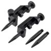 Chumia 2-Piece Adjustable Trammel Head Set, Fits Beam Width 3/8 Inch to 1-1/4 Inch, Beam Compass Tool with Pencil Holders Hardened Steel Points Precision Marking Tool for Woodworking and DIY Project