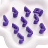 Chunky Large Letter Beads for Paracord Beads Acrylic Colorful Bubble Big Alphabet Bead Large Hole Chunky Letter Bead for Keychains Bag Charm Kit Aperture（5mm） (10, Purple, J)