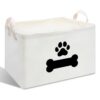 CIAEXRN Dog Collapsible Storage Basket with Handles
