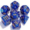 CiaraQ 7pcs Polyhedral Dice Set for Dungeon and Dragons MTG Table Games