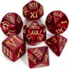 CiaraQ 7pcs Polyhedral Dice Set for Dungeon and Dragons MTG Table Games