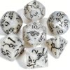CiaraQ 7pcs Polyhedral Dice Set for Dungeon and Dragons MTG Table Games