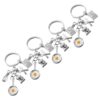 Ciieeo 4pcs Chef Keychain with Kitchen Utensil Pendants, Stainless Steel