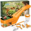 CIMELR Kids Bug Catcher with 2.4" Screen, 500X Digital Microscope, 1080P Photo/Video, 1000mAh Battery, 8 LED, PC Real-Time Imaging, STEM Nature Toy & Gift for Boys Girls Ages 3-12