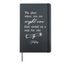 Circled On A Map - Hafiz Poet - T-shirt Hardcover Journal, Black