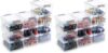 Citylife 10Packs 1.3Qt Small Storage Bins with Lids,Stackable Clear (Pack of 2)