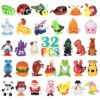 CIUGEO 32 PCS Assorted Wind-up Toys for Kids, Bulk Windup Animals Walking Jumping Swimming Flipping Clockwork Toys Stocking Stuffers for Kids, Easter Basket Stuffer