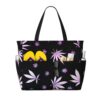 Ciuxbaodp Marijuana Weed Cannabis Leaves Large Beach Tote Bag For Women With Zipper & Wet Pocket, Lightweight Foldable Gym Tote For Travel, Grocery, Swim, Sports