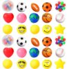 Civaner 30 Pcs 2 Inch Smile Sport Balls Pack,Prizes for Teens