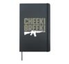 Ckeeki Breeki Gopnik Slav Style Funny Gamer Hardcover Journal, Black