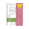 Clairefontaine 782396CPack Age Bag Set of 5 My.dailyplanner Spiral Notebooks Antique Pink A5 14,8x21 cm - 250 Pages Schedule DOT - White Paper 90g - Card Cover
