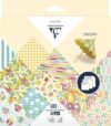 Clairefontaine 95384C 60 Sheets Origami Paper Size case 70gsm 3 Sizes 10x10cm 15x15cm 20x20cm 10 AST Coloured Patterns Adult Creative Leisure French Riviera