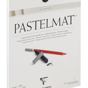 Clairefontaine 96028C Pastelmat White, glued, 24x30cm, 24 x 30 cm